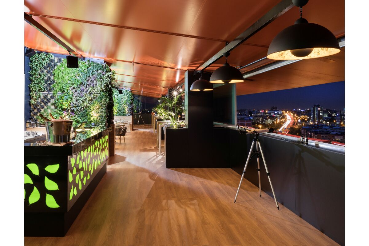 2 Galow arquitectura saludable bar jardin atico hotel Puerta America Madrid1